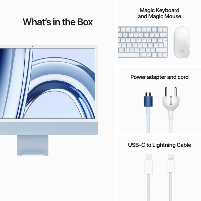 Thumbnail 3 de iMac 24 Zoll (2023) M3 – Blau, 8 GB RAM, 256 GB Speicher