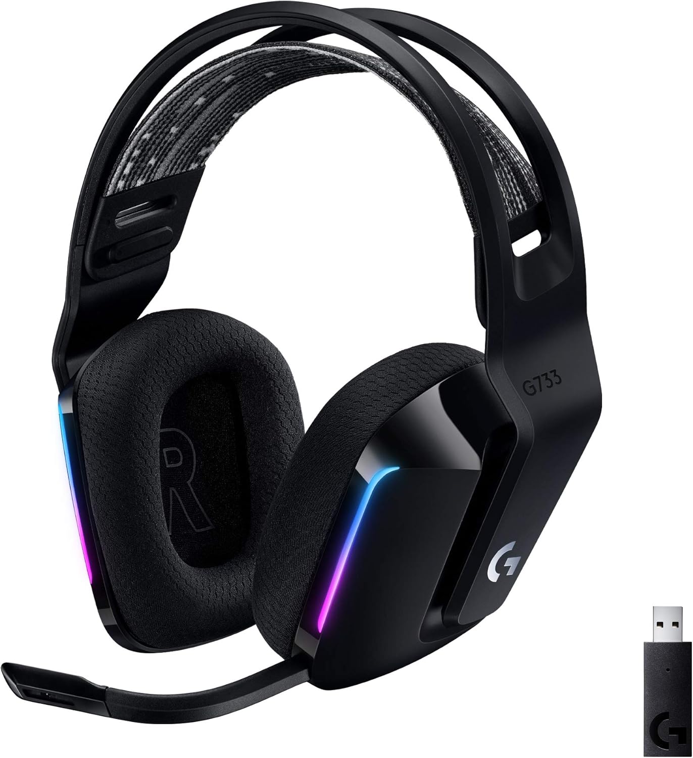 Detalle de Logitech G G733 Lightspeed Headset 29 h