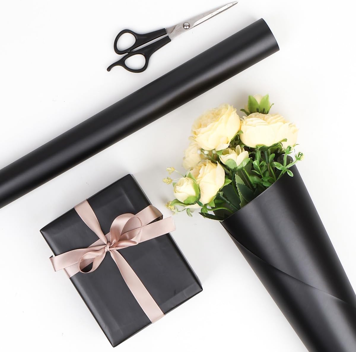 Thumbnail 2 de Black Wrapping Paper Roll 43cm x 10m