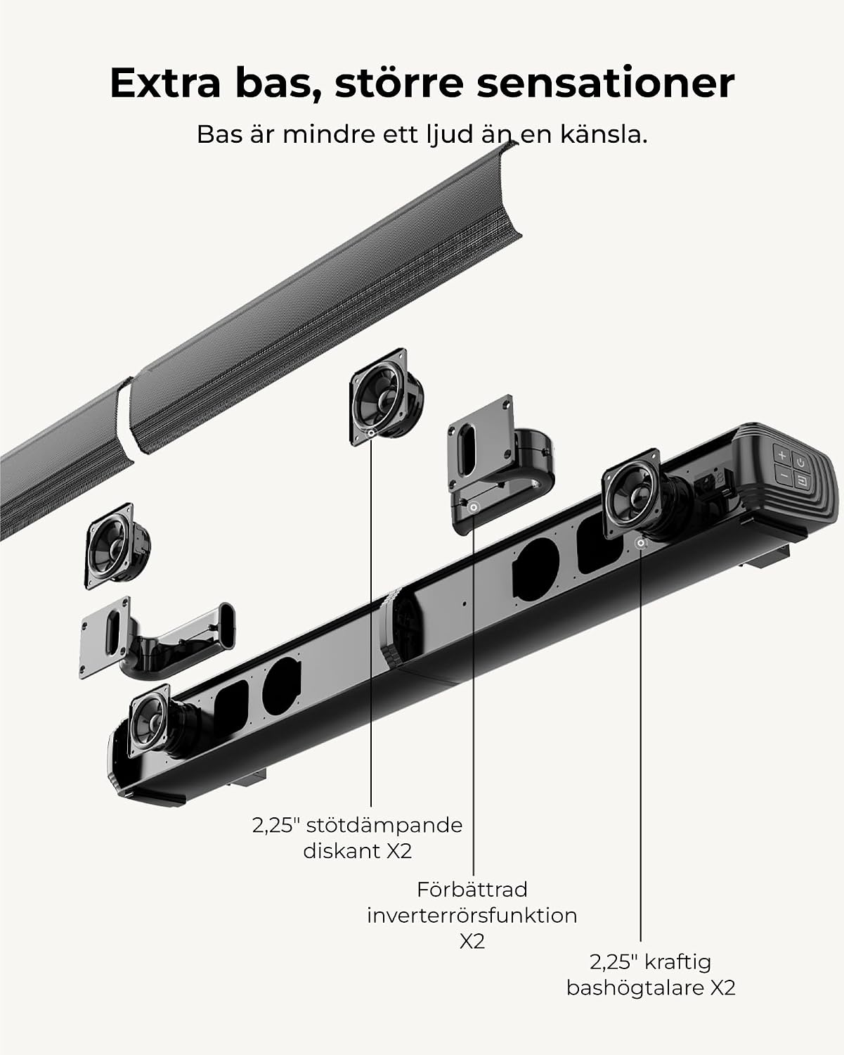 Detalle de ULTIMEA soundbar Apollo S40 Pro