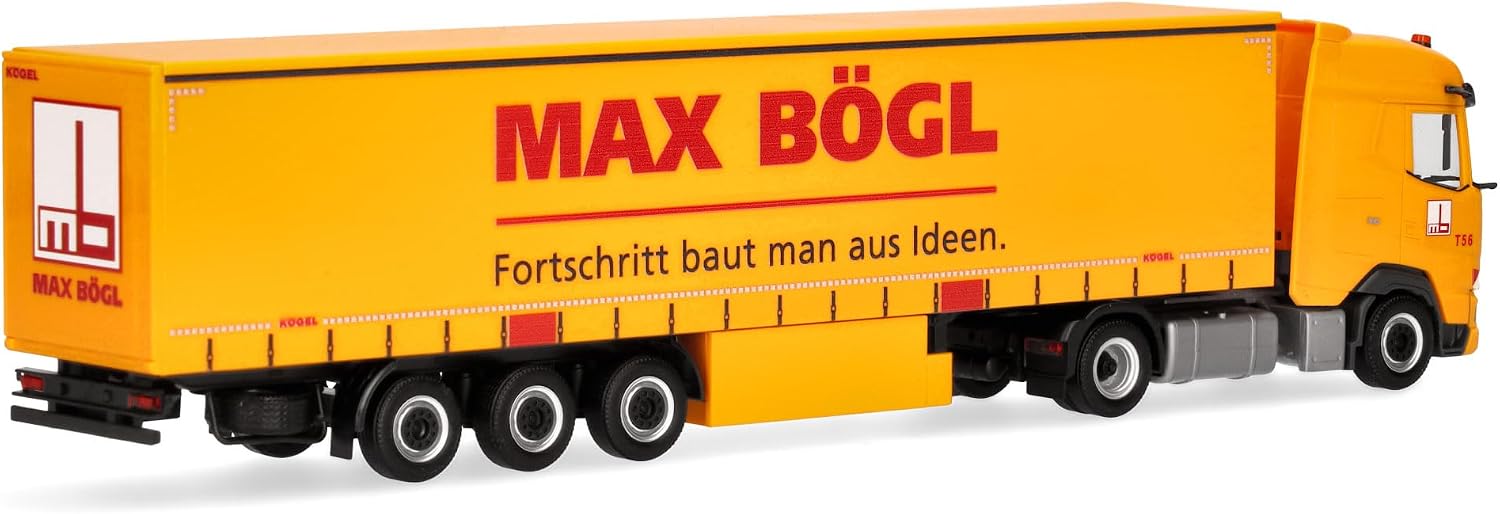 Thumbnail 1 de Herpa DAF XG „Max Bögl” – ciężarówka z naczepą plandekową 1:87