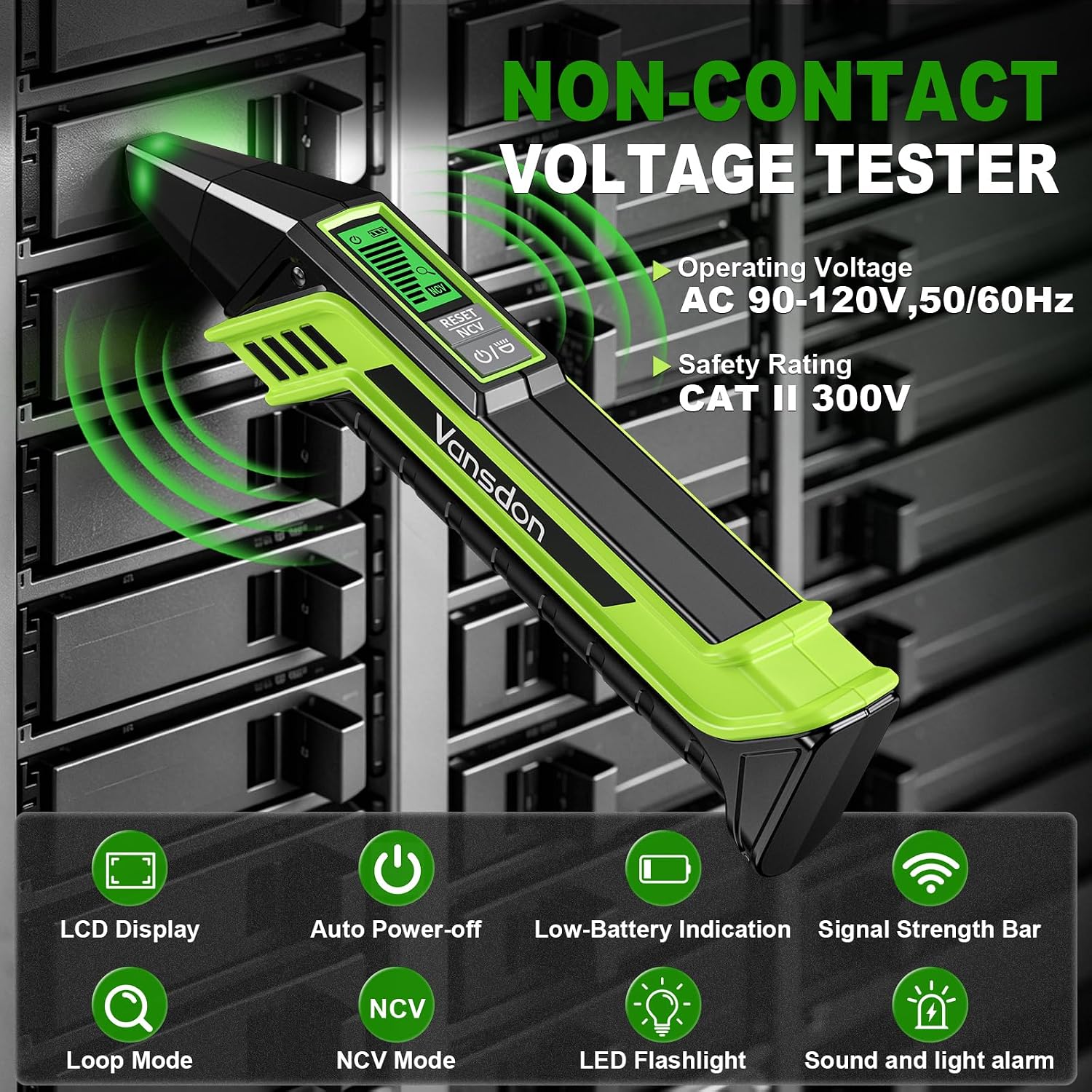 Detalle 2 de Vansdon BF-2000 Circuit Breaker Finder with LCD, GFCI and NCV Testing