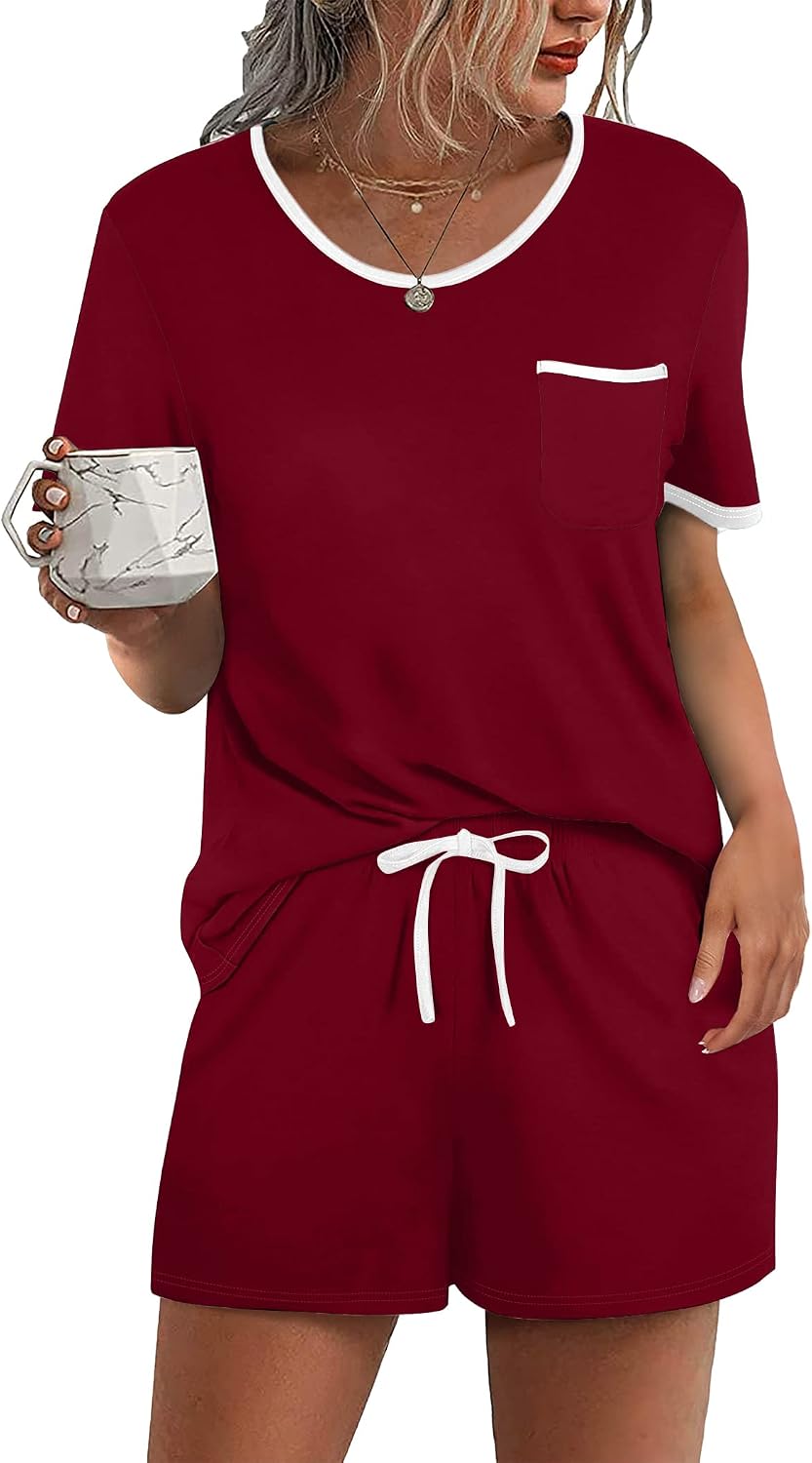 Detalle 1 de Ekouaer Women's Pajama Set with Chest Pocket