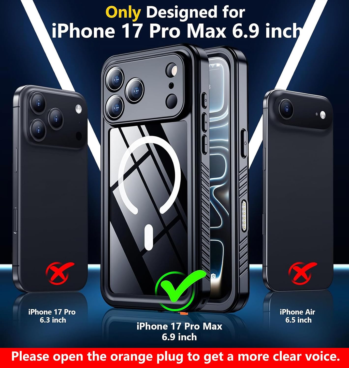Thumbnail 2 de SPIDERCASE Magnetic for iPhone 17 Pro Max Case IP68