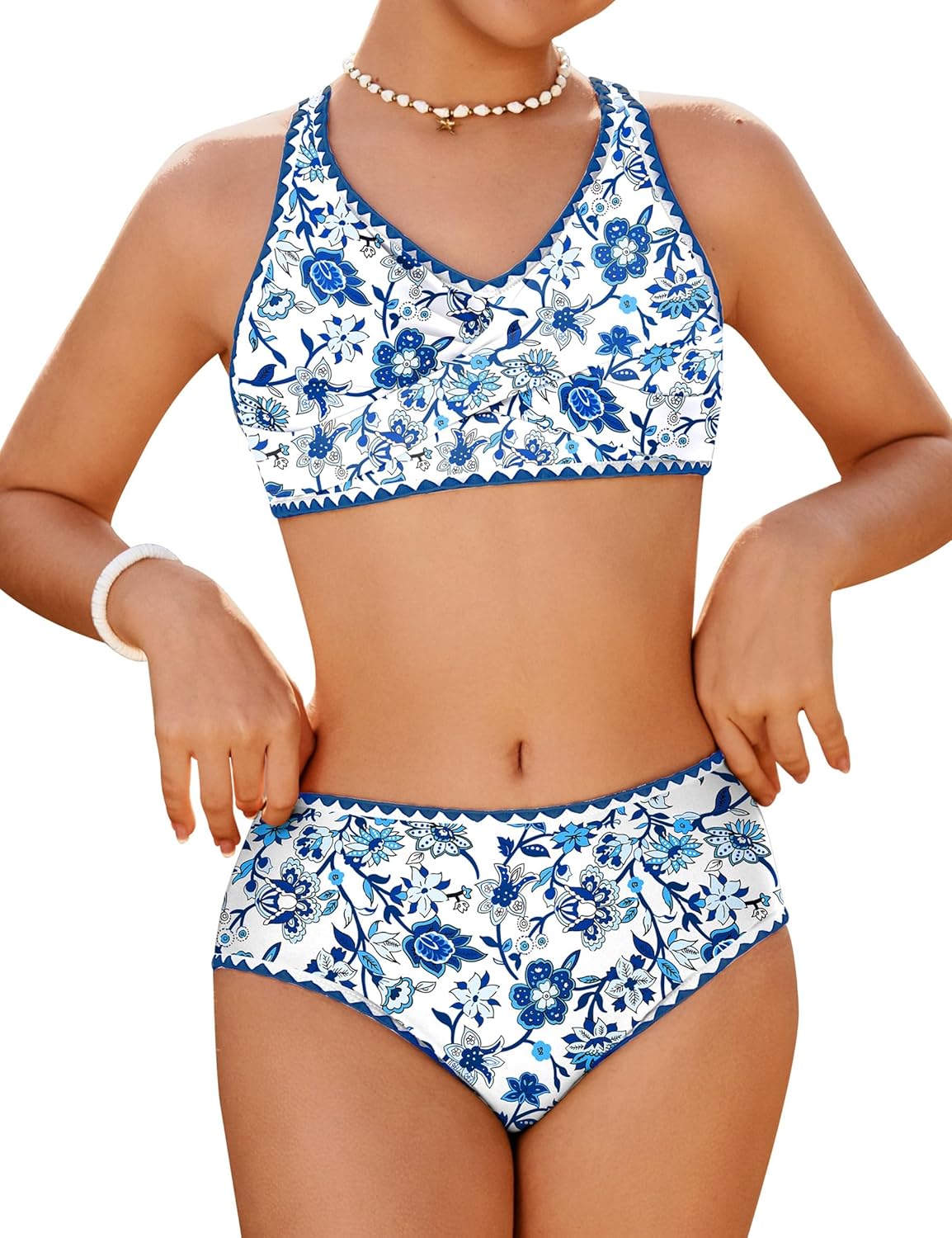 Thumbnail 6 de HOZIY Girls Crisscross Tie-Back Bikini Set (Teen) — Two-Piece Swimsuit for Ages 9–18