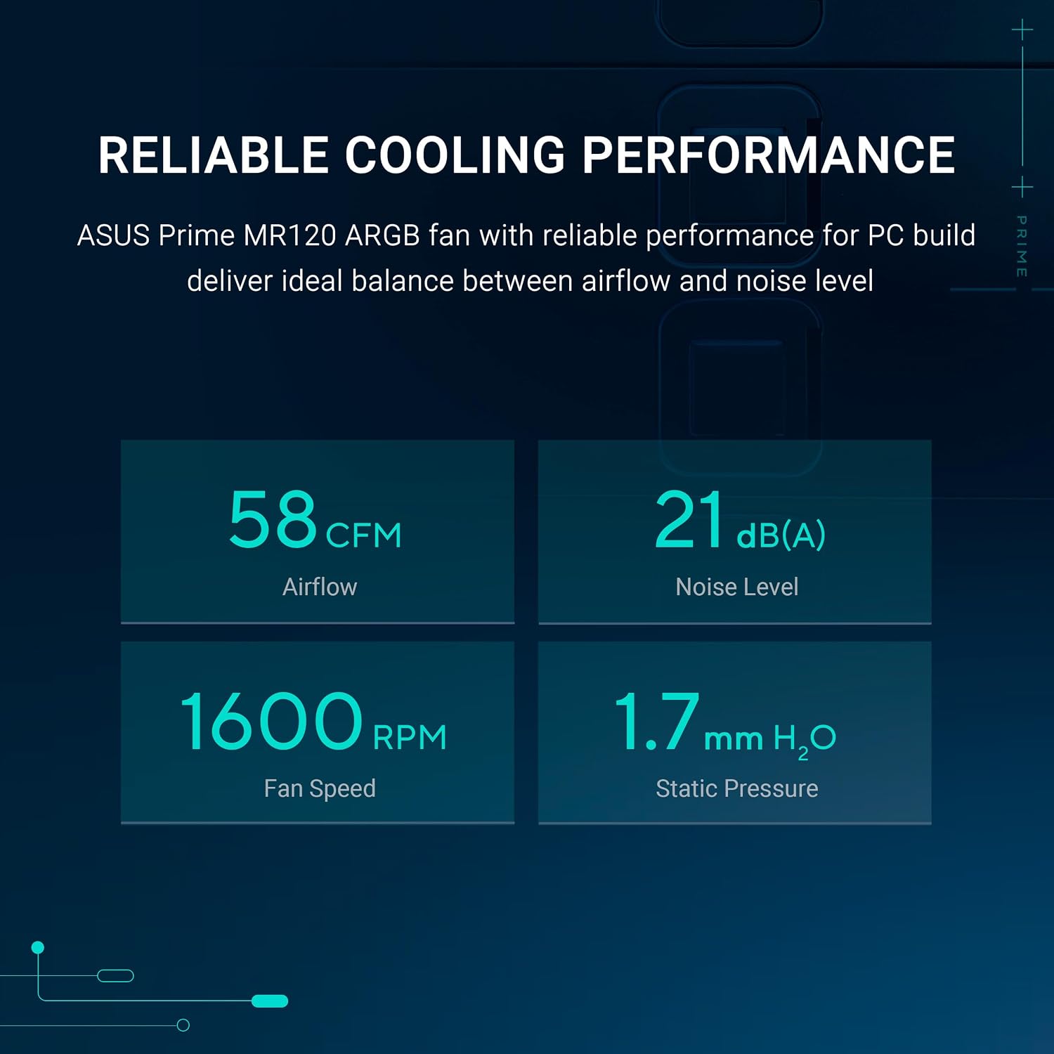 Thumbnail 4 de ASUS cooling fan, 28 mm frame