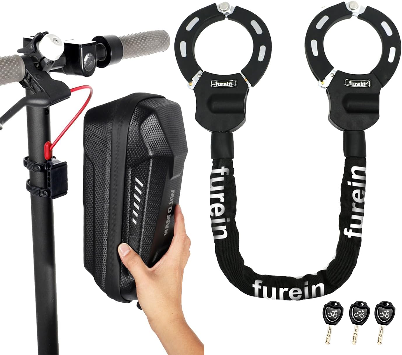 Detalle de Schloss für E Scooter Sicherheitsschloss 60 cm
