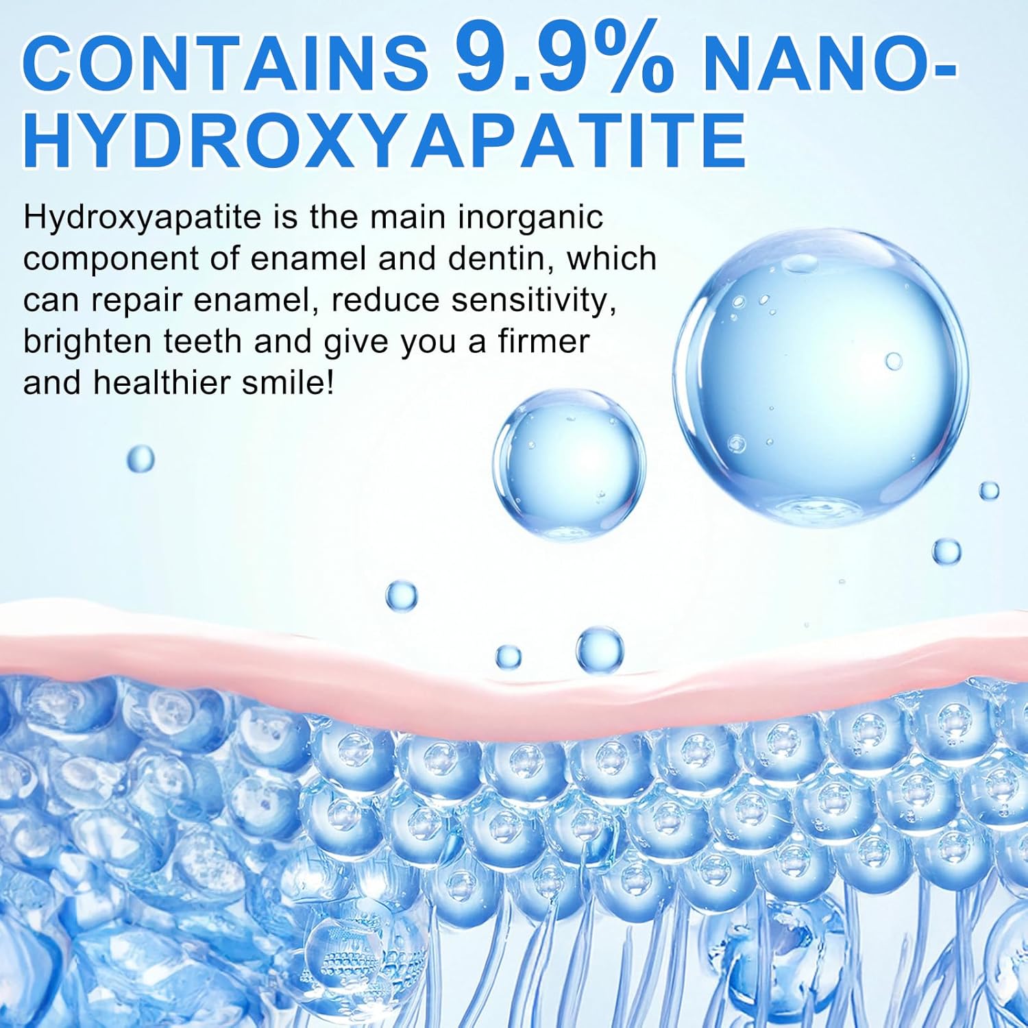 Detalle 2 de Generisch Hydroxylapatit Zahnpasta ohne Fluorid – Fresh Breath (2er-Pack) für empfindliche Zähne