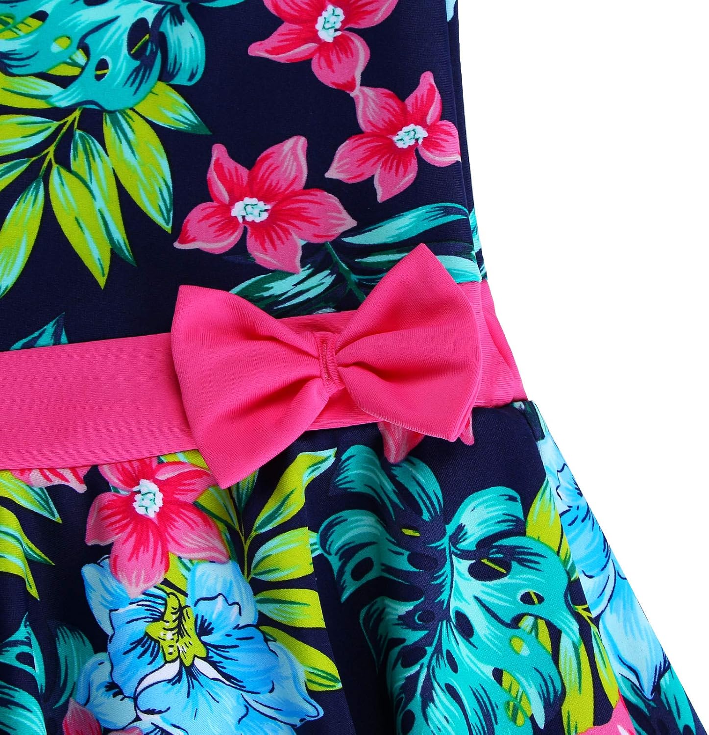 Detalle de ZNYUNE Girls' One-Piece Skirted Swimsuit – Quick-Dry, Soft, Easy to Dress