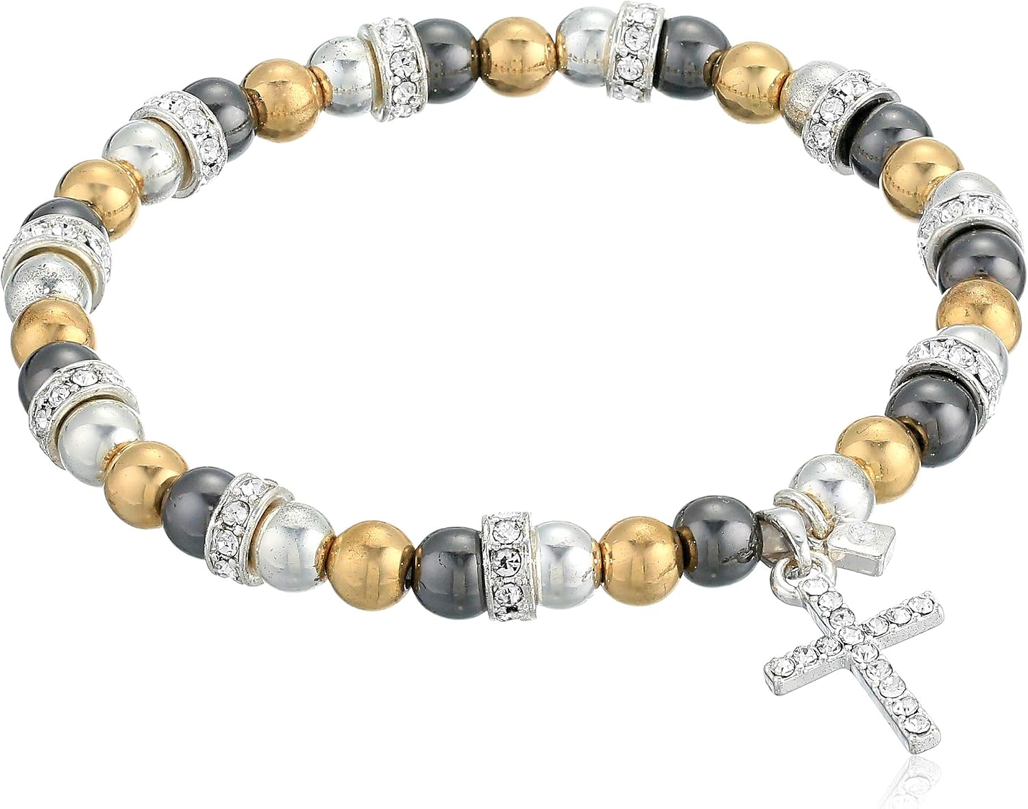 Detalle de Nine West Women's Stretch Bracelet with Glass Details
