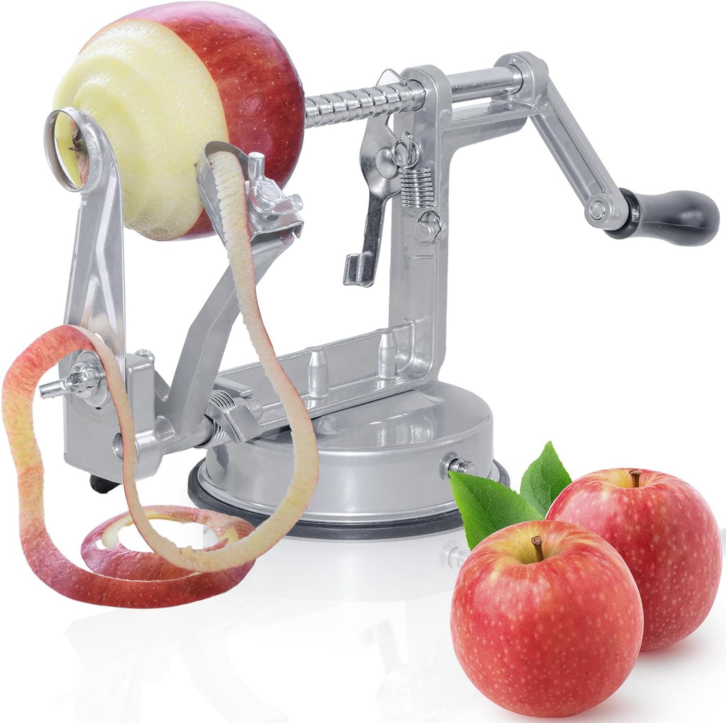 Detalle de GOODS+GADGETS 3-in-1 Apple Peeler, Corer and Slicer, Stainless Steel