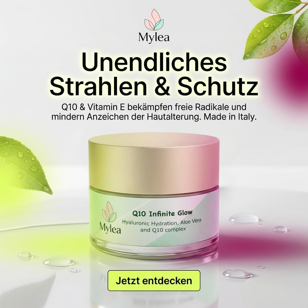Detalle de Mylea Q10 Crema Viso Antirughe Nutriente 50 ml con Coenzima Q10, Acido Ialuronico e Aloe Vera
