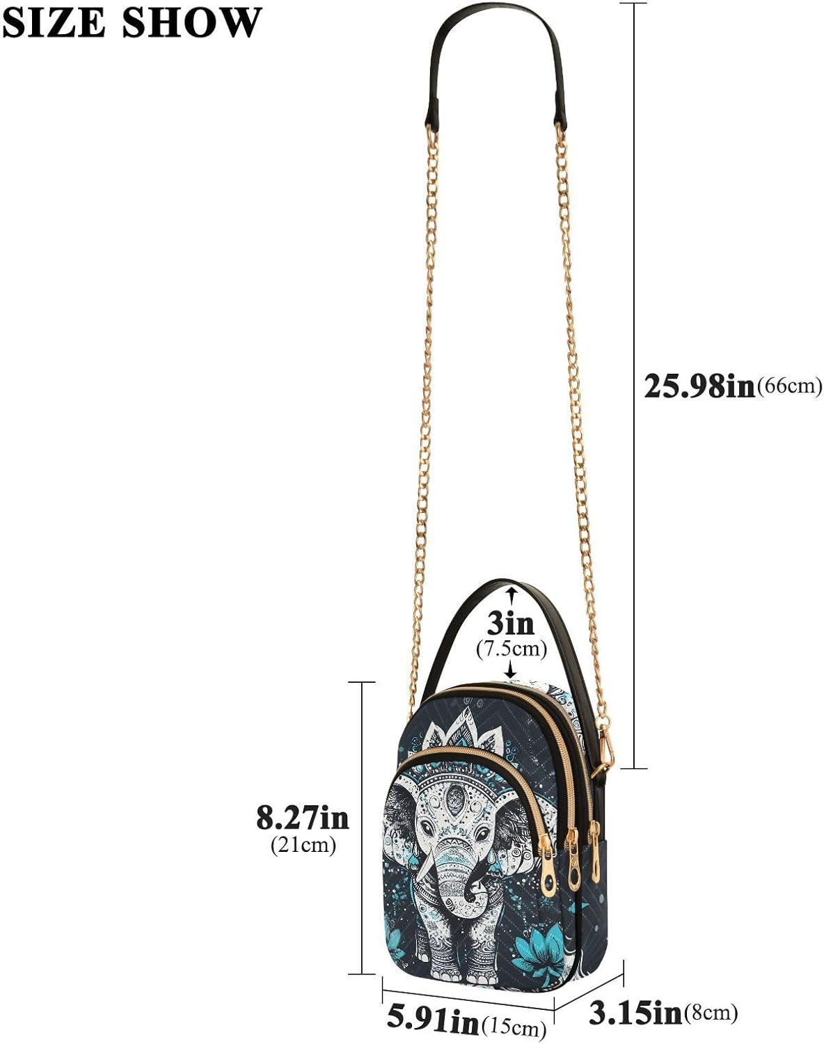 Thumbnail 3 de Mnsruu Small Crossbody Bag for Women — Trendy Skull Gothic Mini Sling