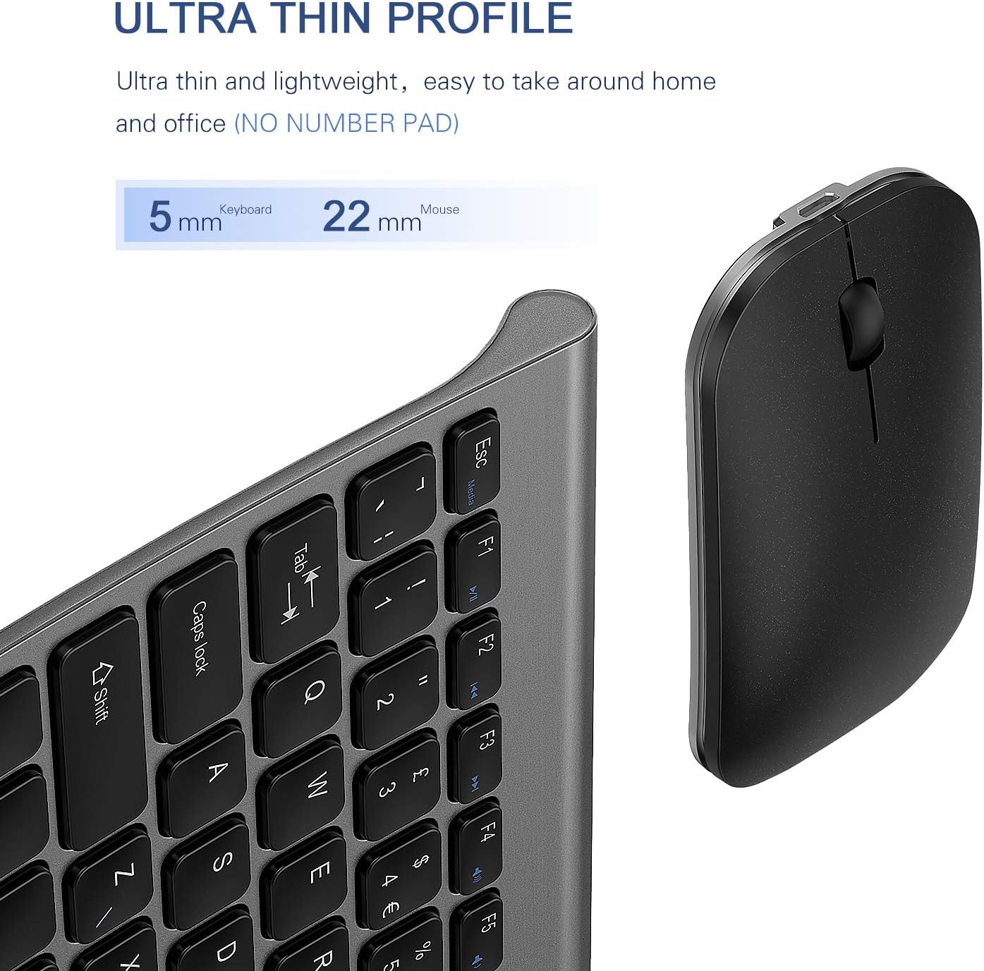 Thumbnail 2 de seenda WGJP-031 compact wireless keyboard and mouse ⌨