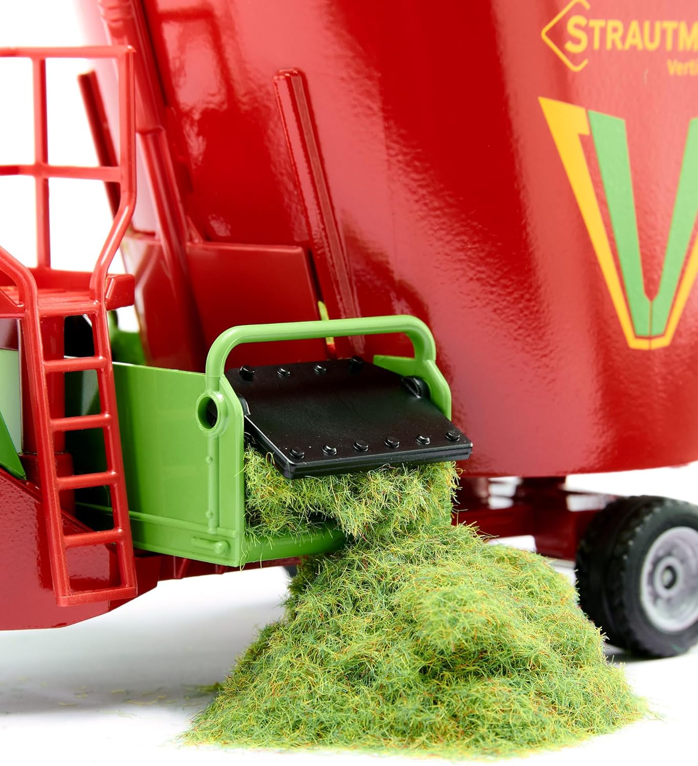 Thumbnail 4 de siku 2450 Strautmann Futtermischwagen (1:32) – rot, Metall/Kunststoff mit beweglichem Futtermischer