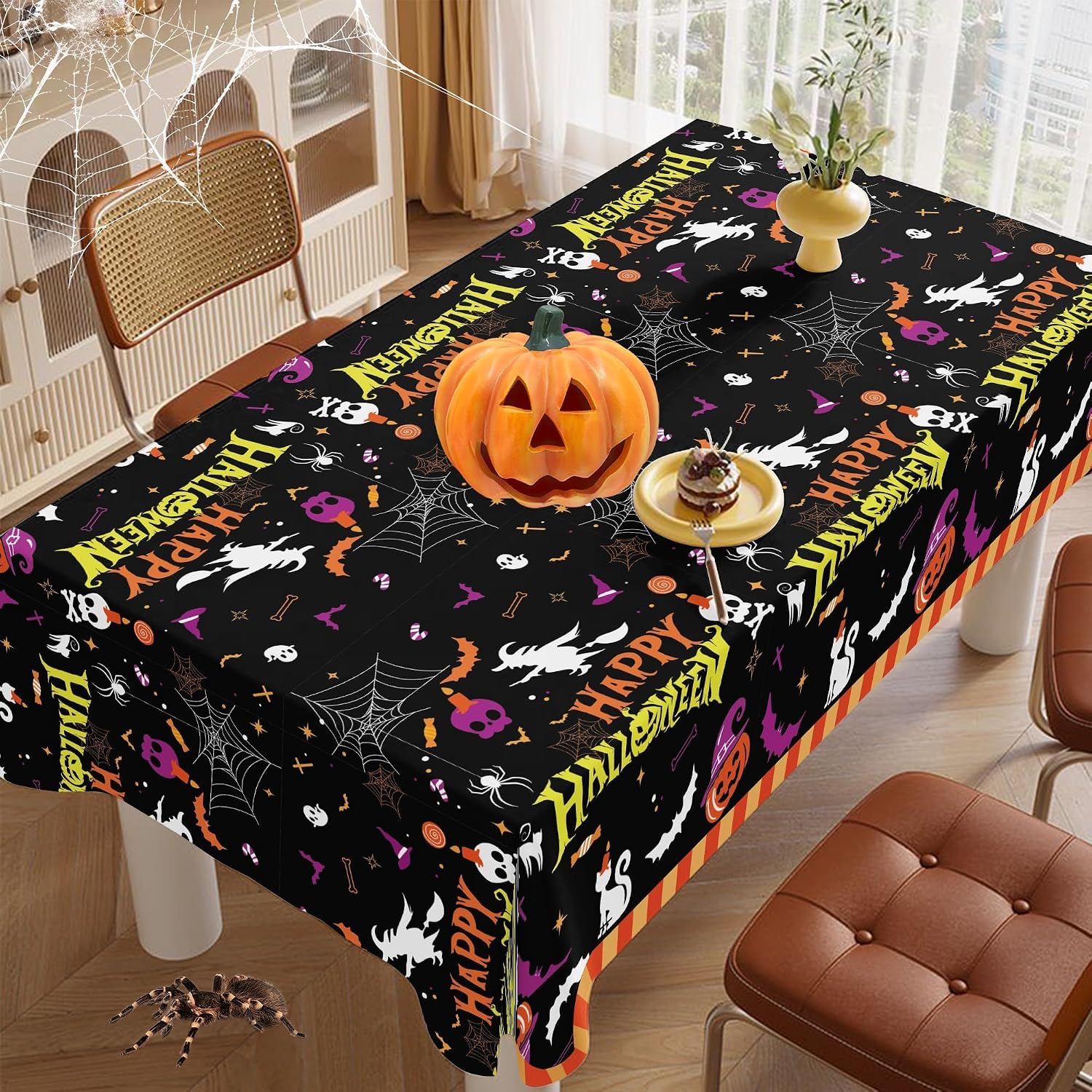 Thumbnail 3 de Halloween plastic tablecloth 54×108 inches