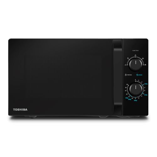 Detalle de Toshiba MW2-MM20P(BK) – Forno a microonde 20 L, 800 W, LED interno, design nero