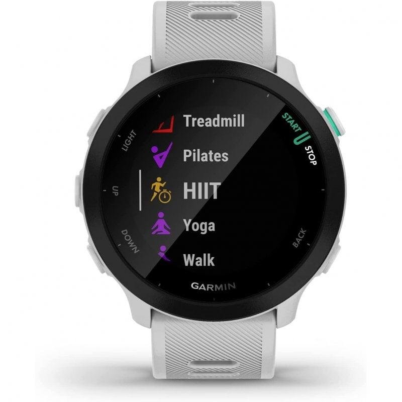 Detalle 2 de Garmin Forerunner 55 reloj GPS blanco