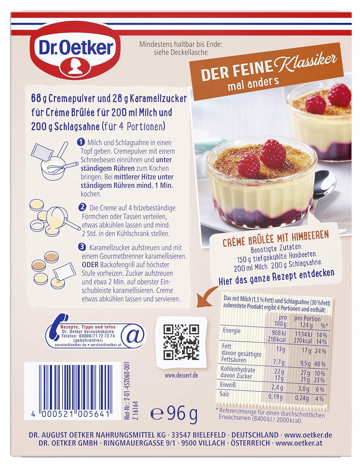 Thumbnail 4 de Dr. Oetker Crème Brûlée – 8er Pack (8 × 96 g)