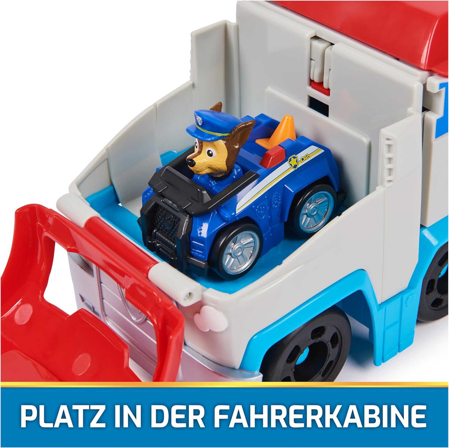 Detalle 2 de PAW PATROL Mini-Patroller Pup Squad Teamfahrzeug – 25 cm, inkl. Chase Racer