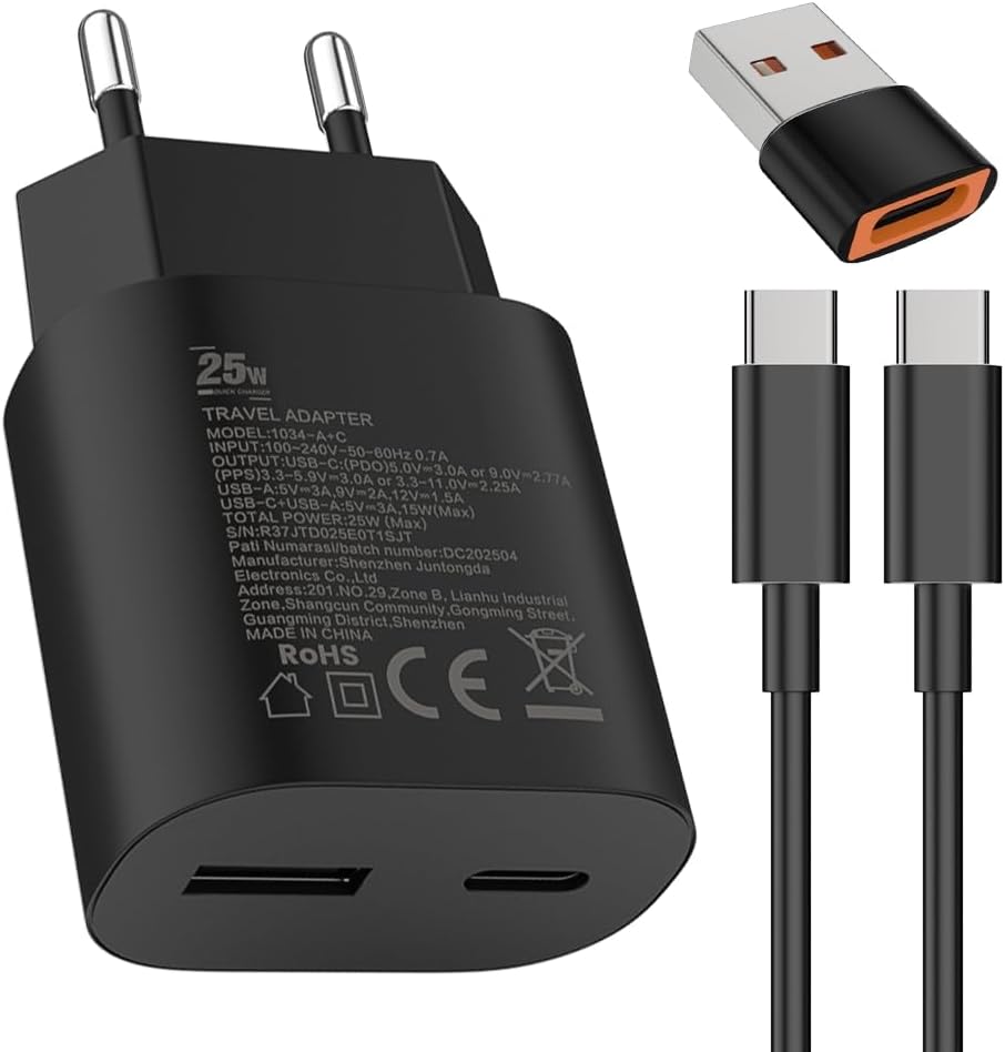 Thumbnail 6 de Caricabatterie da auto Samneer 25W USB‑C + 15W USB‑A: ricarica rapida e duale per smartphone e accessori