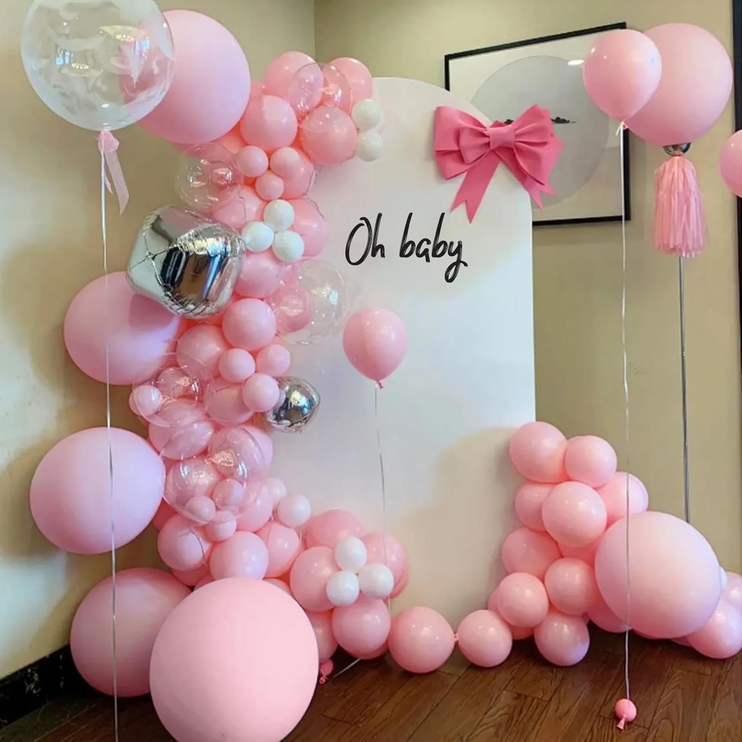 Thumbnail 4 de Pastel Pink Balloons Arch Kit 102 pcs balloons 🎈