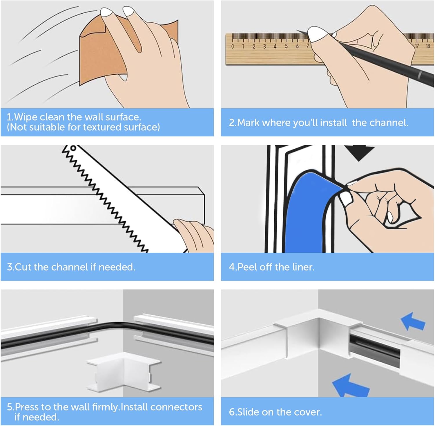 Thumbnail 6 de shinfly 4.8m Cable Trunking 15mm x 10mm