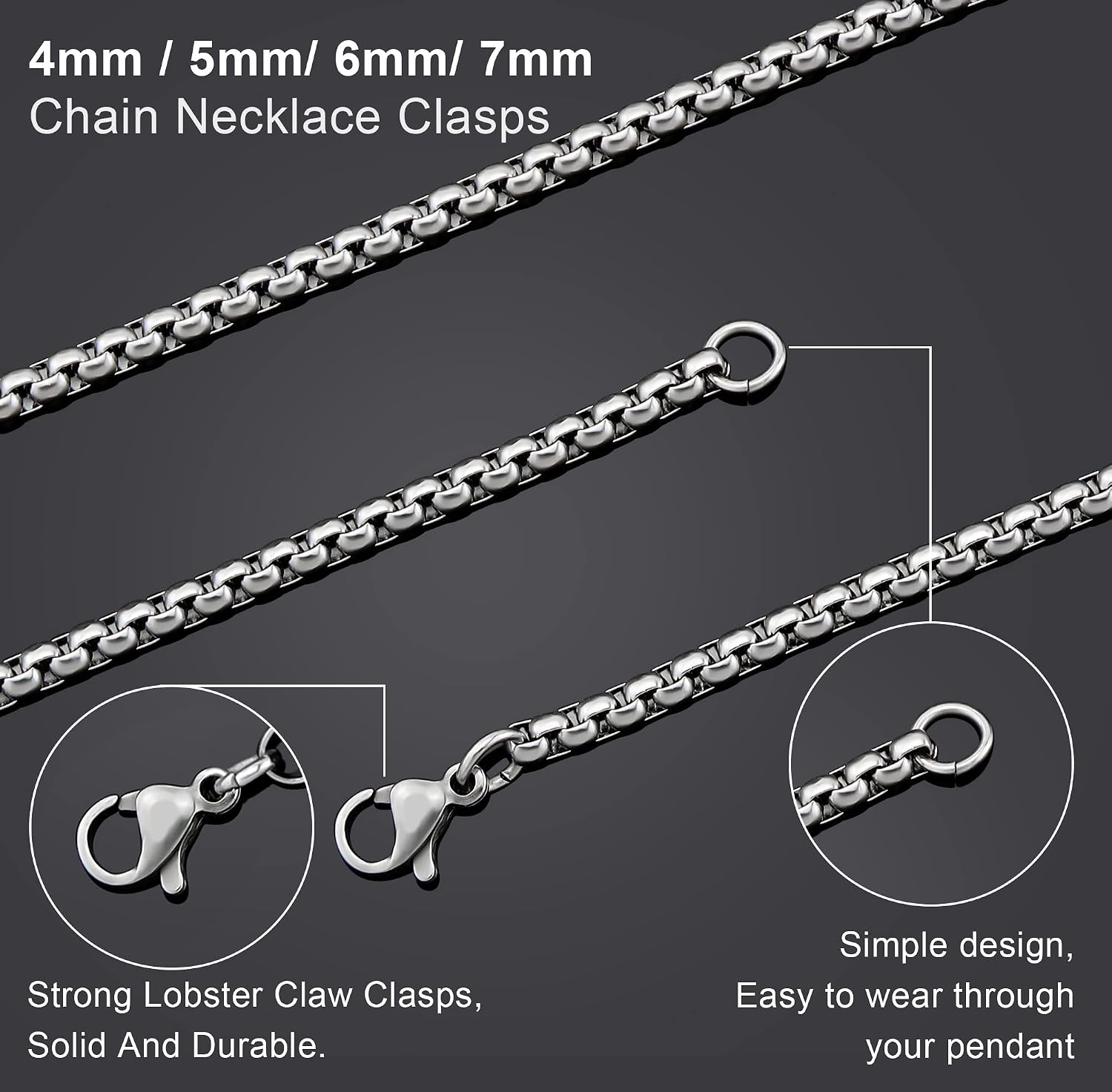 Detalle 1 de Giftall Stainless Steel Chain Necklace