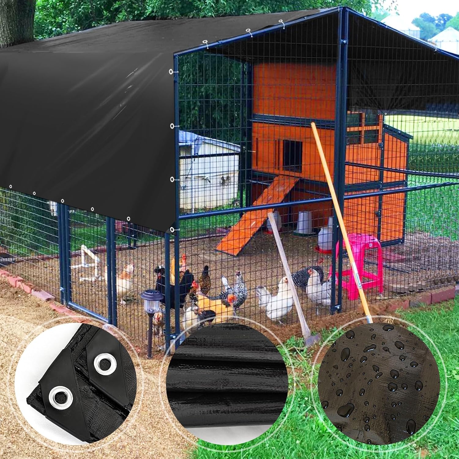 Detalle de BXAEYIPOR Bâche imperméable 150 g/m² – résistant et multi-usages