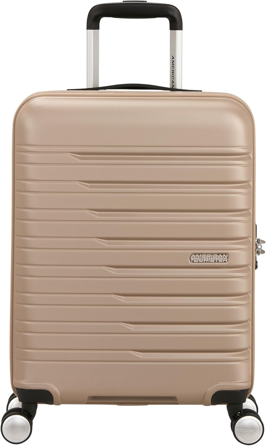 Detalle de American Tourister Flashline Hartschalenkoffer da cabina 55 x 40 x 20 cm – Ivory Gold