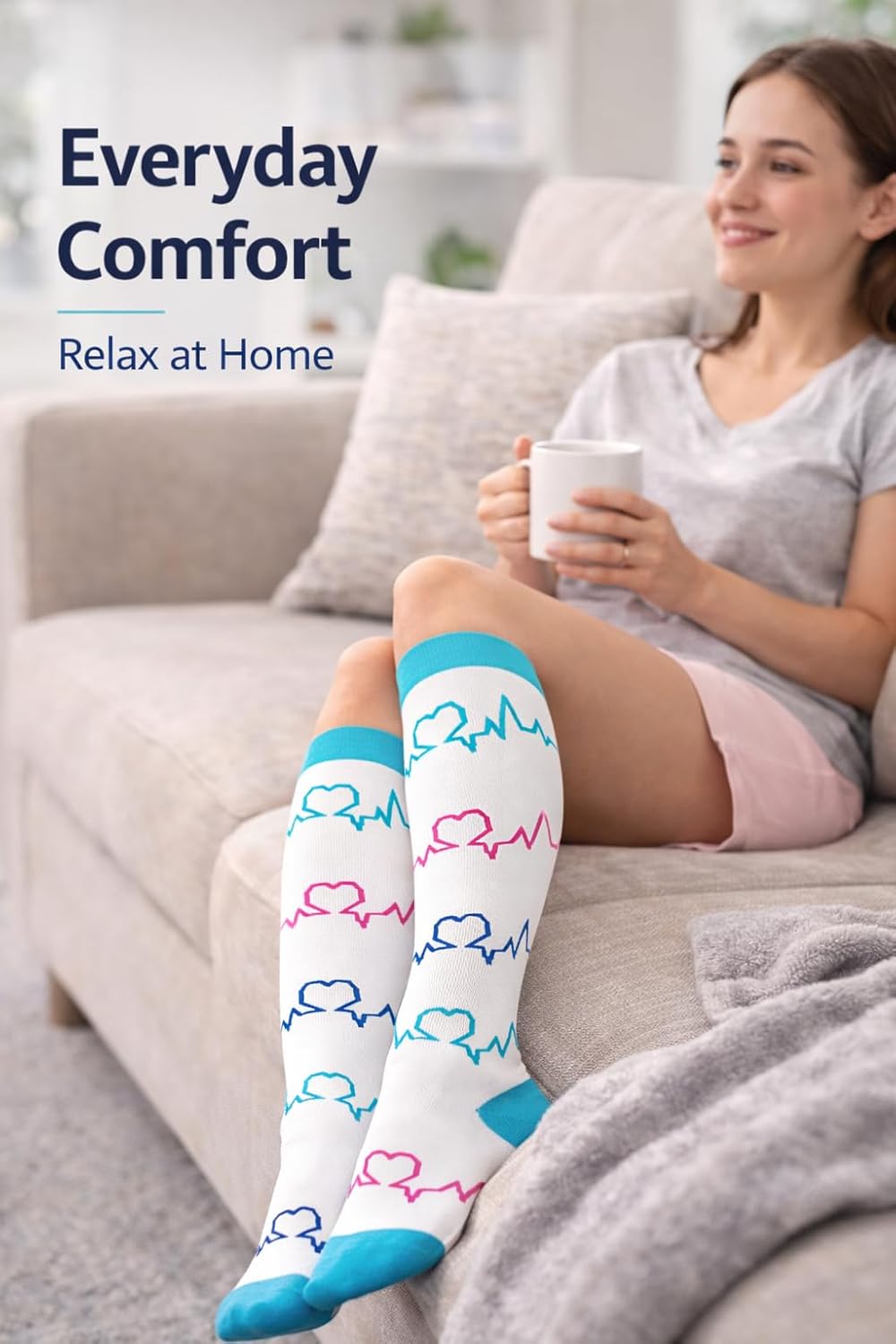 Thumbnail 3 de Aoliks Medical Compression Socks for Women & Men (Knee-High) for Running, Nurses, and Travel