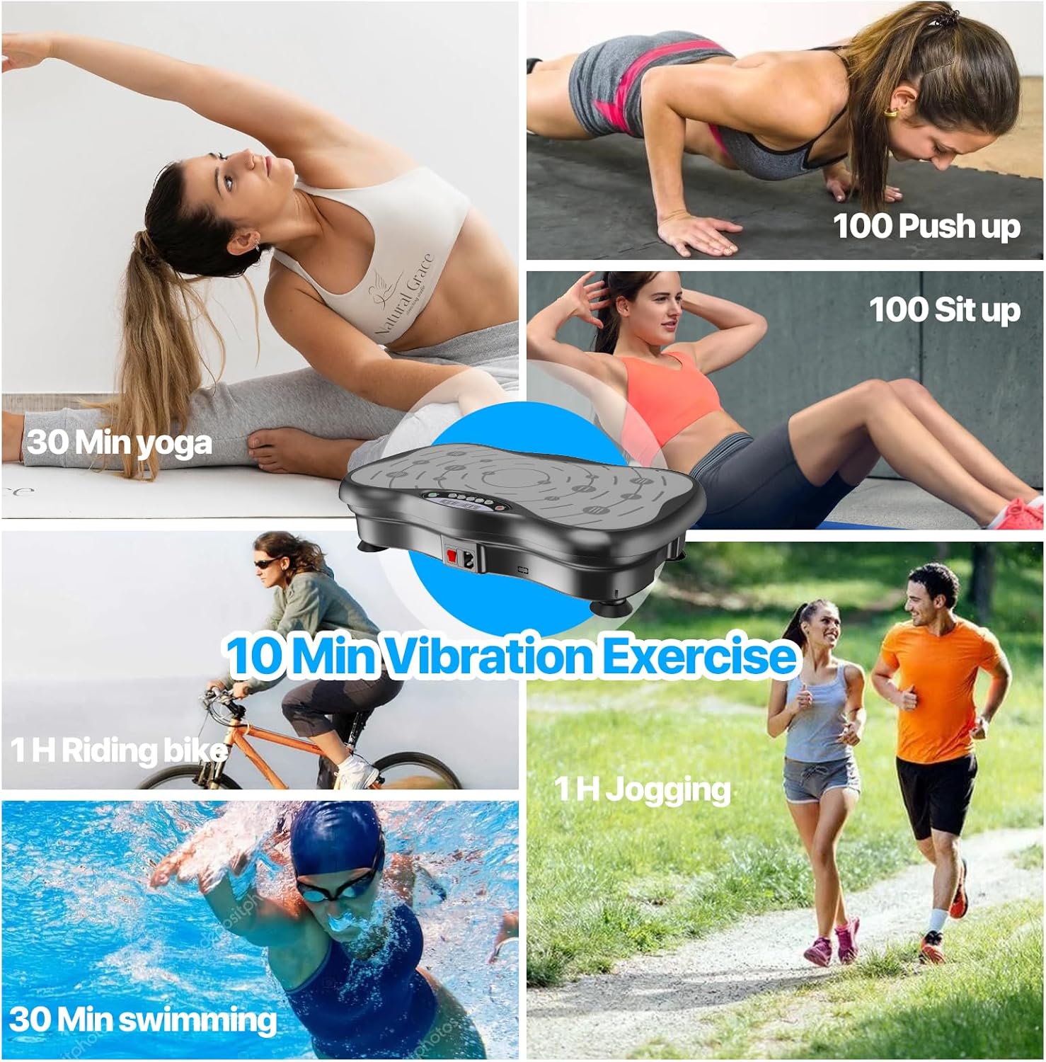 Thumbnail 5 de Mawuye Vibration Plate Exercise Machine (Whole-Body Workout Platform) for Lymphatic Drainage & Fitness
