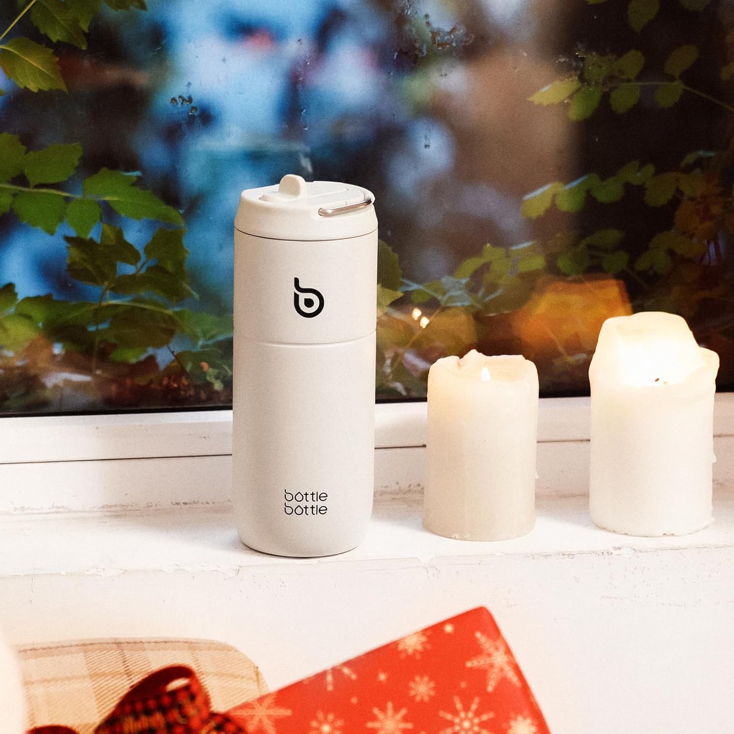 Thumbnail 6 de Bottle Bottle 500ml Insulated Water Bottle with Straw and Lid – Baby Gray