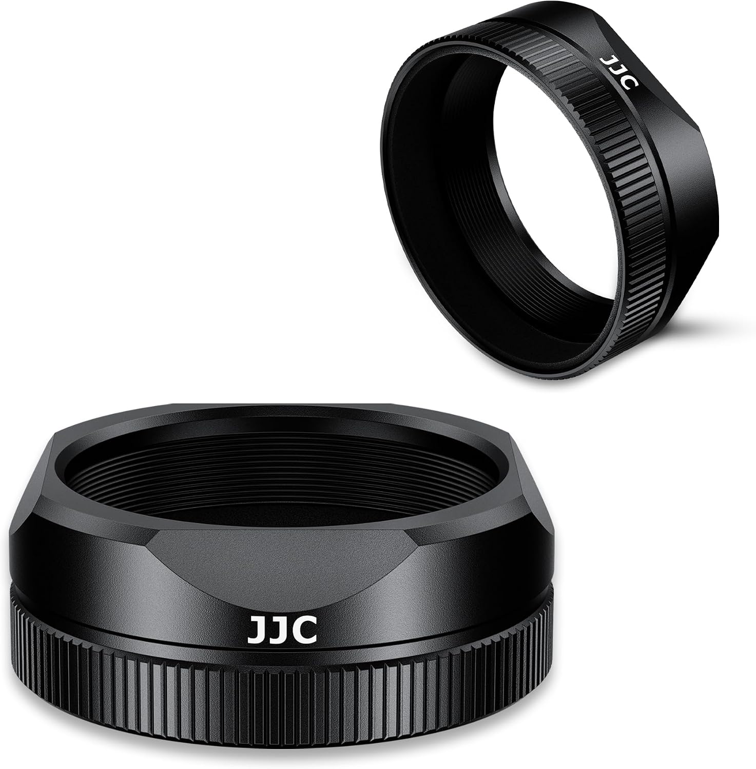 JJC Aluminum Alloy Square Lens Hood with Lens Cap for FUJIFILM X Half Cameras