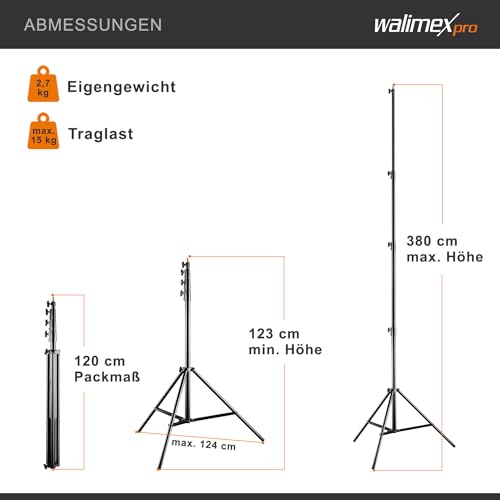 Detalle de Walimex Pro Trépied 380 cm ⚙