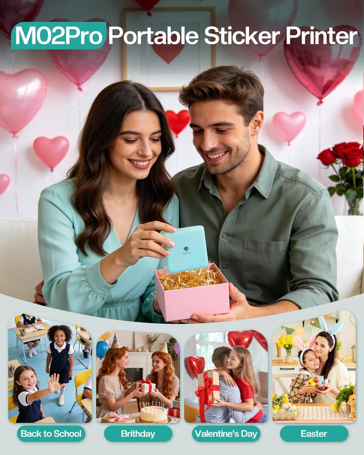 Thumbnail 2 de Phomemo M02 Pro Mini Drucker 300 DPI 🖨️