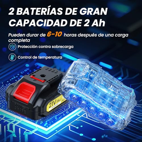 Detalle de Tijeras de Podar Eléctricas MuatCtarom 33–35 mm: potencia, autonomía y precisión para poda profesional