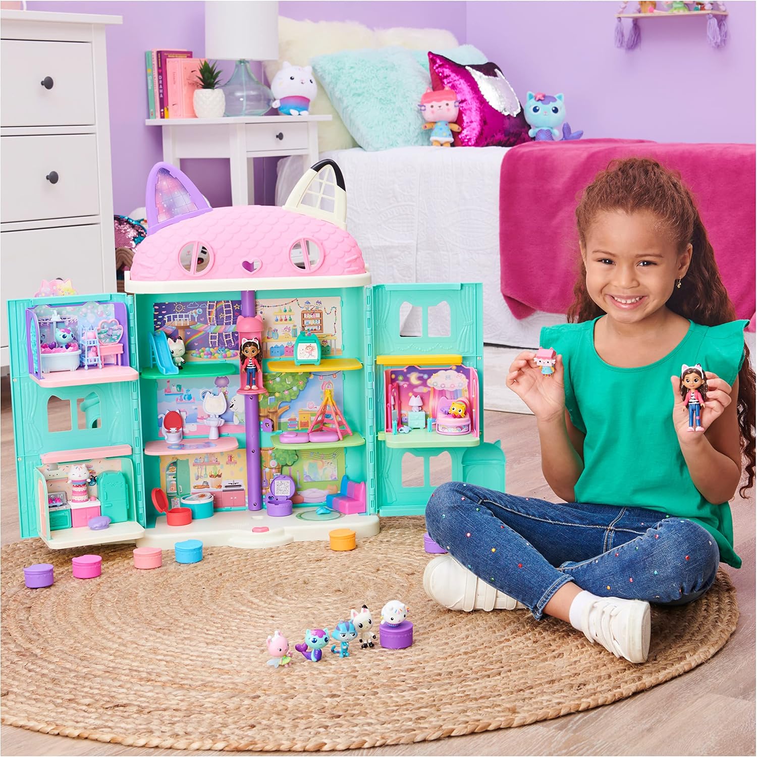 Detalle de Gabby’s Dollhouse Deluxe Figure Set 7 toys