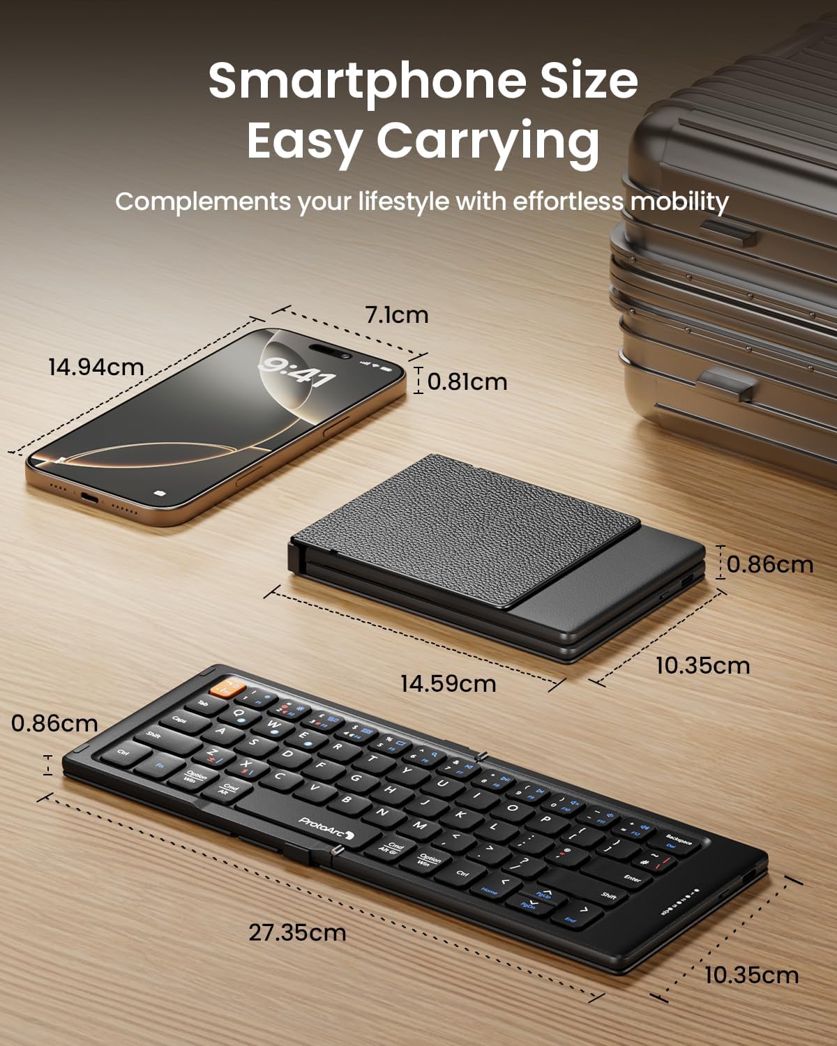 Thumbnail 6 de ProtoArc XK04 Foldable Bluetooth Keyboard 221g