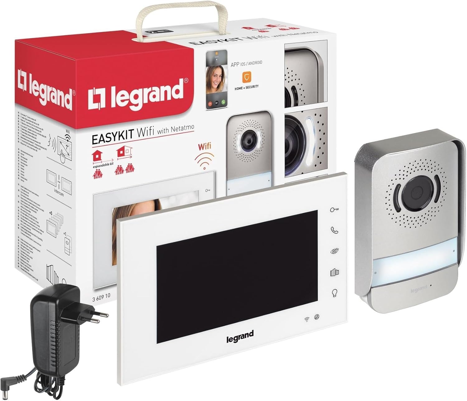 Legrand 360910 Kit Videoportero Wi-Fi 7" y Cámara Gran Angular 📹
