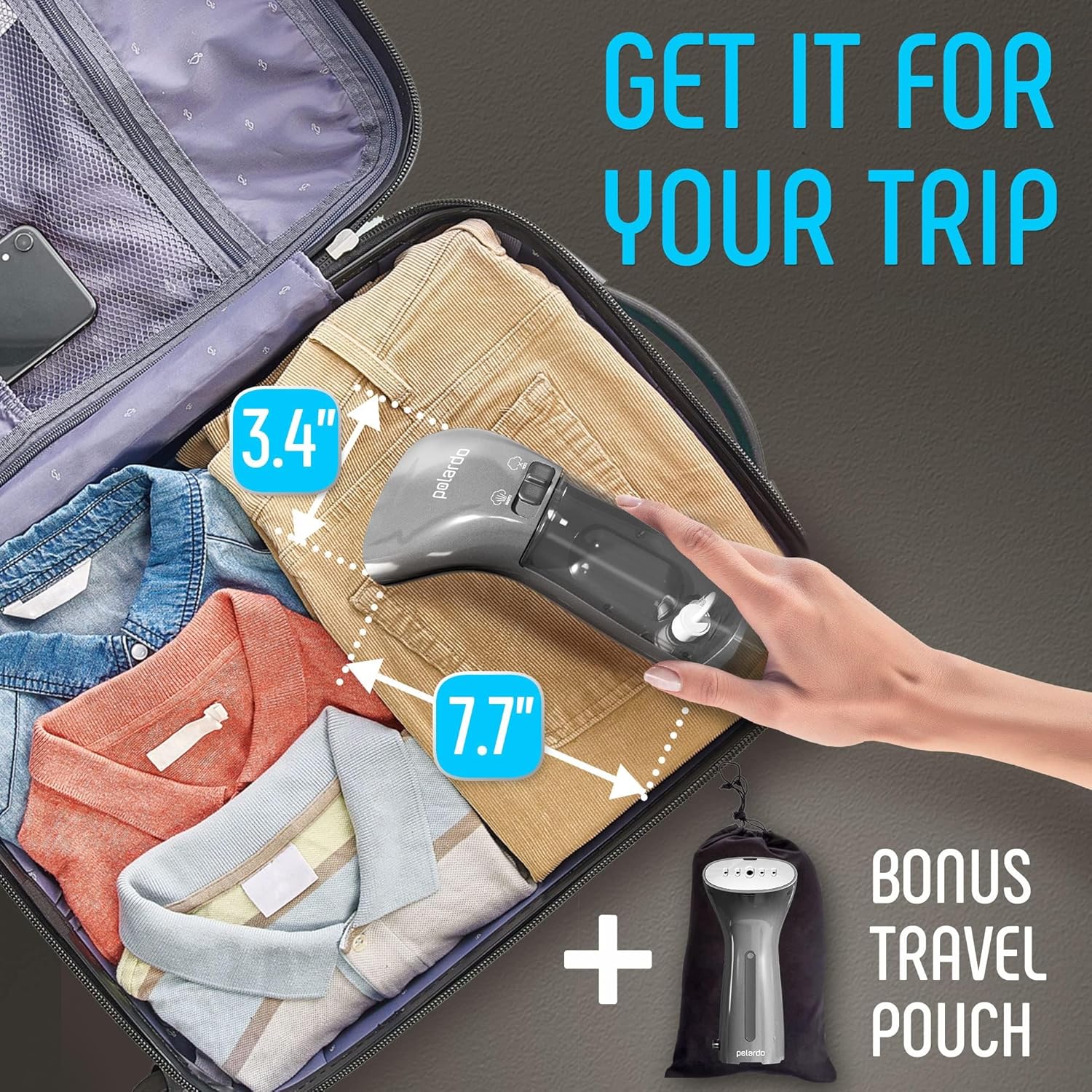 Detalle de Best Portable Clothes Steamer 120V ⌛