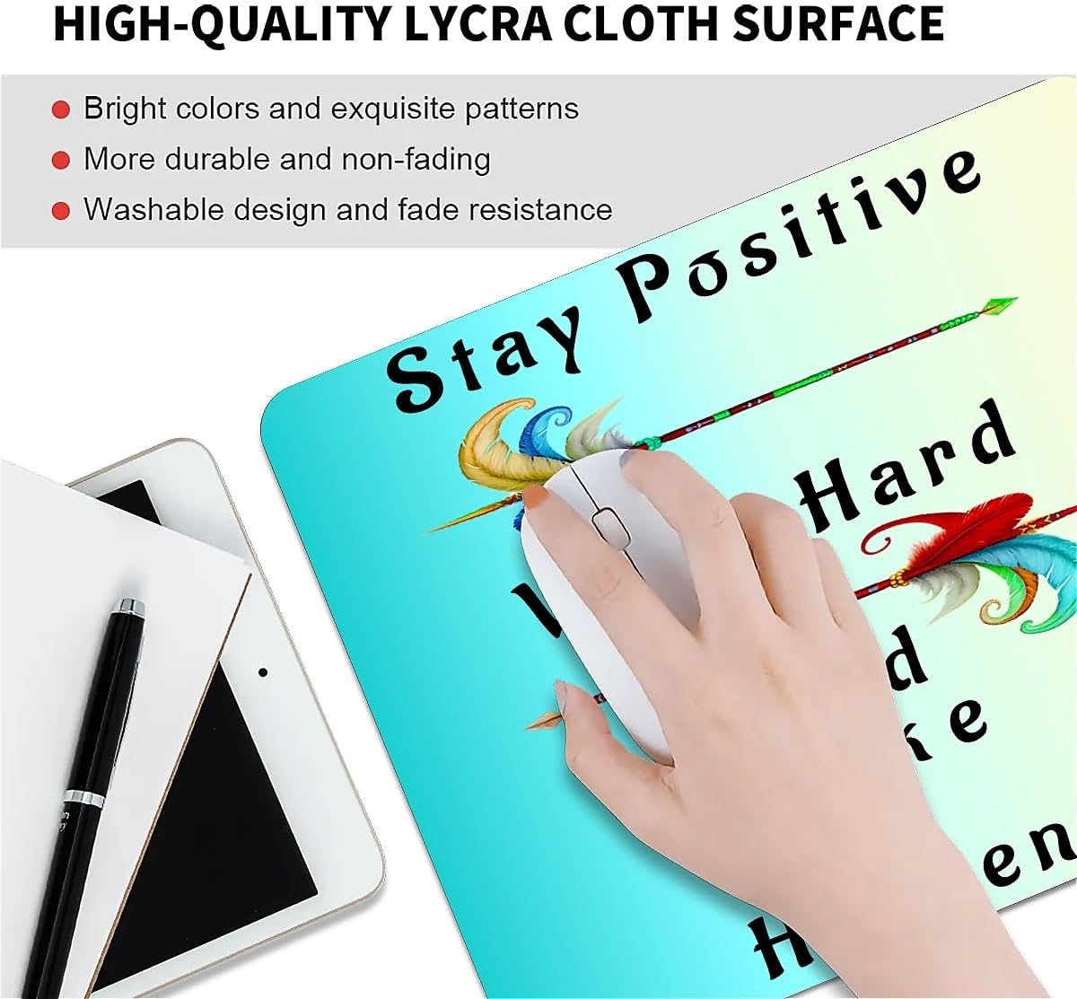 Thumbnail 2 de Artslion Decorative Mouse Pad 24x20cm – Smooth Surface with Non-Slip Rubber Base