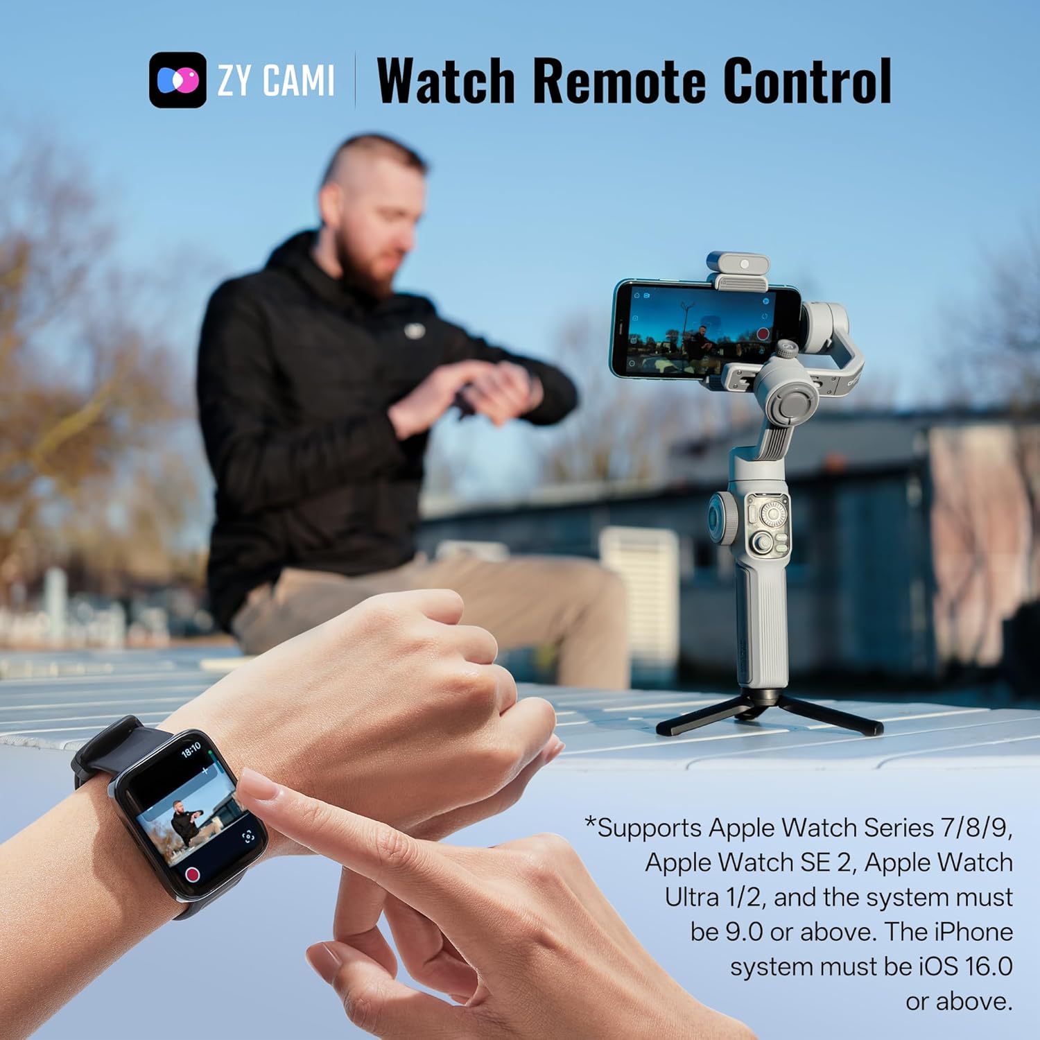 Detalle de ZHIYUN CINEPEER Smooth 5E Combo Gimbal Stabilizer for iPhone & Android