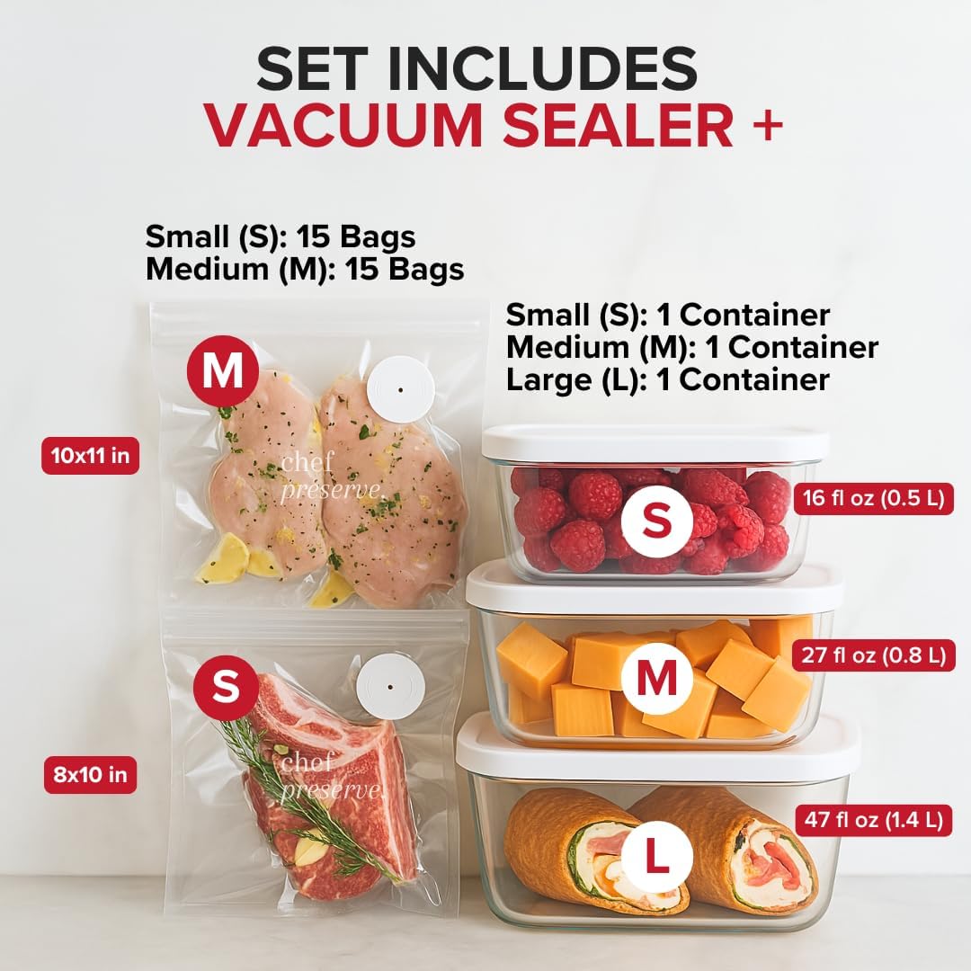 Thumbnail 1 de Chef Preserve Compact Vacuum Sealer 30 Bags 🎛