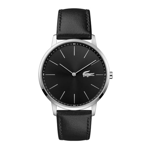 Detalle de Lacoste 2011016 Reloj de Cuarzo Hombre Correa Piel Negra