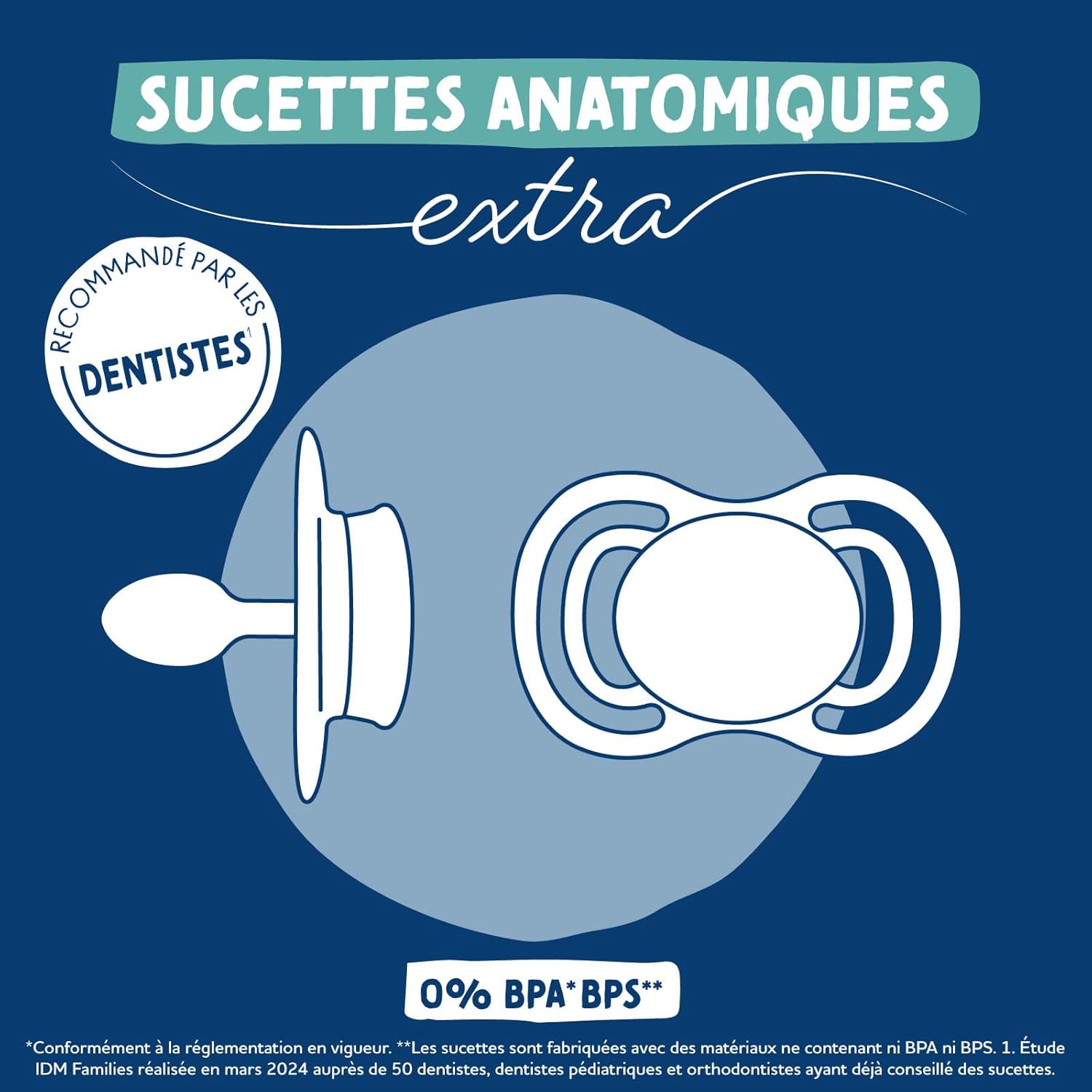 Thumbnail 1 de DODIE Sucettes Anatomiques EXTRA +6 mois, Rose — Lot de 3