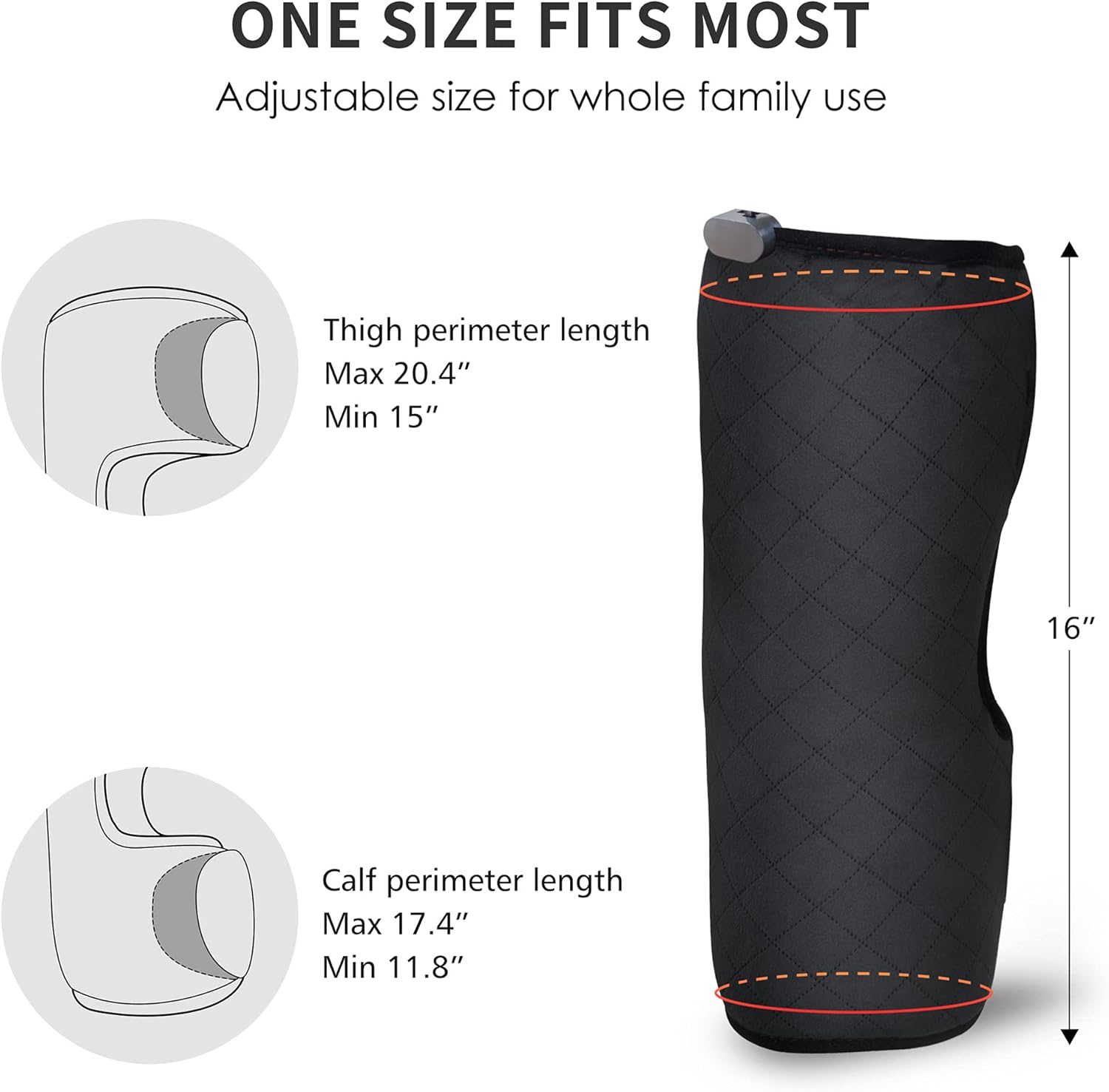 Thumbnail 6 de COMFIER Heated Knee Massager with Heating Pad