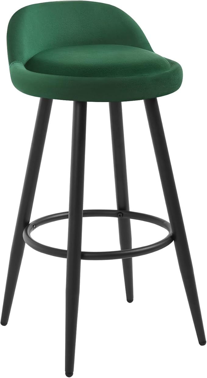 Detalle de WOLTU Taburetes de Bar con Reposapiés y Terciopelo