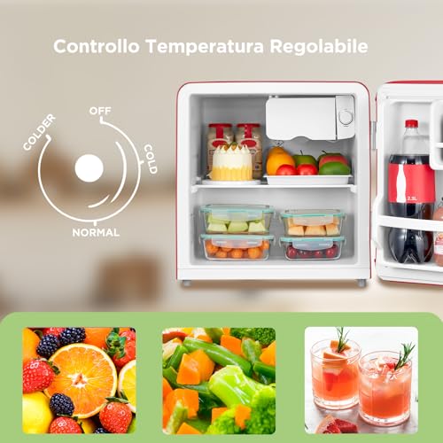 Detalle de COMFEE' RCD50RE2EURT(E) Mini Frigo 47L – Design retrò, compatto e versatile