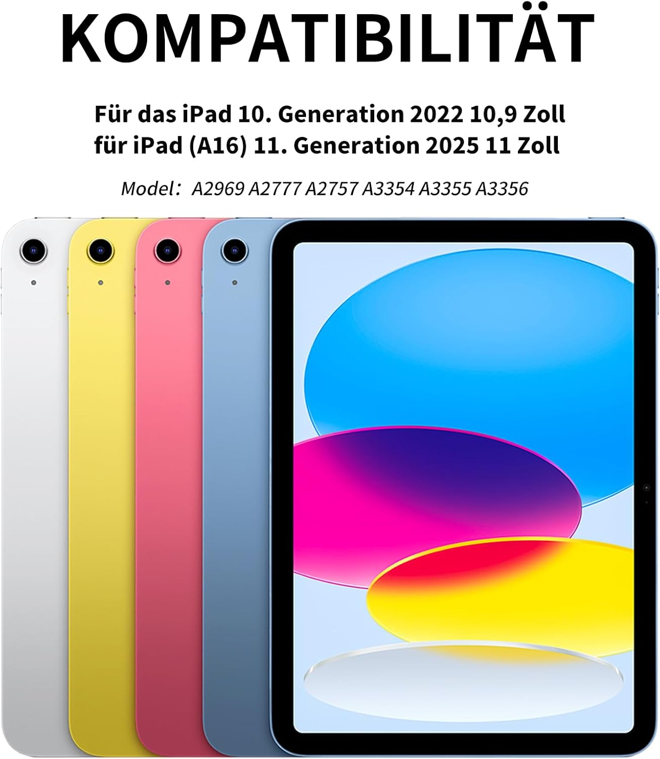 Thumbnail 1 de SZPSGC Magnetische Hülle für iPad (A16) 11/10. Generation – Magnetisch, Zwei-Wege-Ständer und Auto-Ruhen/Wecken